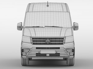 wv crafter van 2017 3D Model