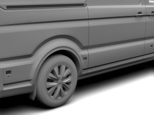 wv crafter van 2017 3D Model