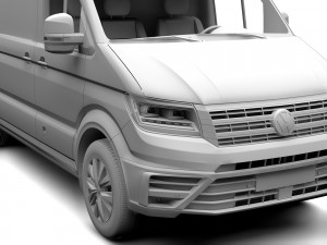 wv crafter van 2017 3D Model