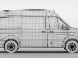 wv crafter van 2017 3D Model