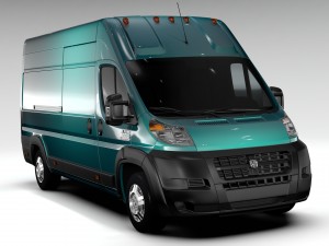 ram promaster cargo 3500 h3 159wb ext 2016 3D मॉडल