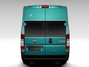ram promaster cargo 3500 h3 159wb ext 2016 3D मॉडल