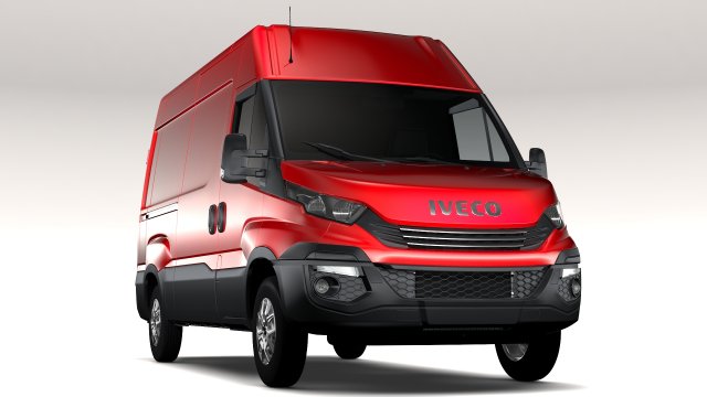 iveco daily l2h2 2017 3Dモデル .c4d .max .obj .3ds .fbx .stl .blend 