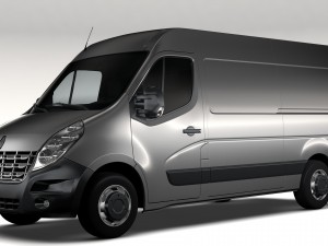 renault master l2h2 van 2010 Modello 3D