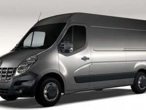 renault master l2h2 van 2010 3D Model