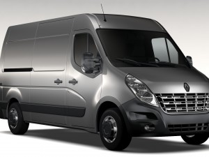 renault master l2h2 van 2010 Modello 3D