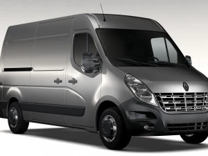 renault master l2h2 van 2010 3D Model
