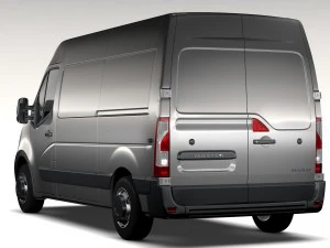 renault master l2h2 van 2010 3D Model