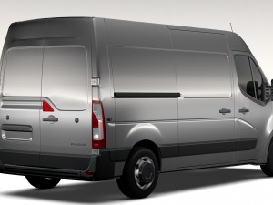 renault master l2h2 van 2010 Modello 3D