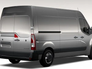 renault master l2h2 van 2010 3D Model