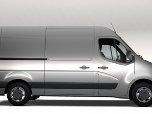 renault master l2h2 van 2010 Modello 3D