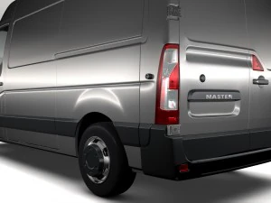 renault master l2h2 van 2010 3D Model