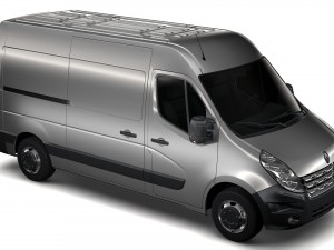 renault master l2h2 van 2010 Modello 3D