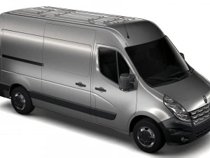 renault master l2h2 van 2010 3D Model