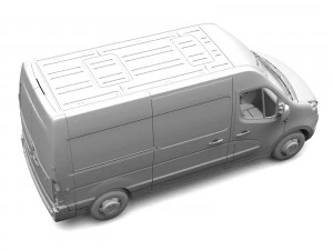renault master l2h2 van 2010 3D Model