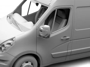 renault master l2h2 van 2010 3D Model