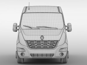 renault master l2h2 van 2010 Modello 3D