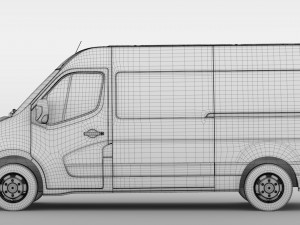 renault master l2h2 van 2010 Modello 3D