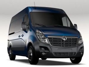 vauxhall movano l2h2 van 2016 3D Model