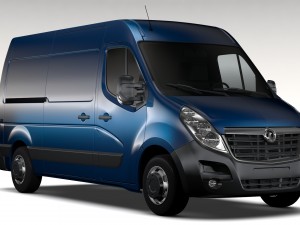 vauxhall movano l2h2 van 2016 Model 3D