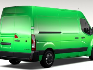 renault master l2h2 van 2017 3D Model