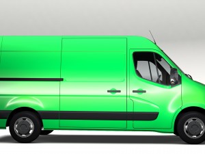 renault master l2h2 van 2017 3D Model