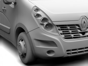 renault master l2h2 van 2017 3D Model