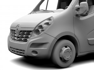 renault master l2h2 van 2017 3D Model