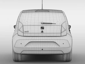 seat mii 5d 2016 3D Model