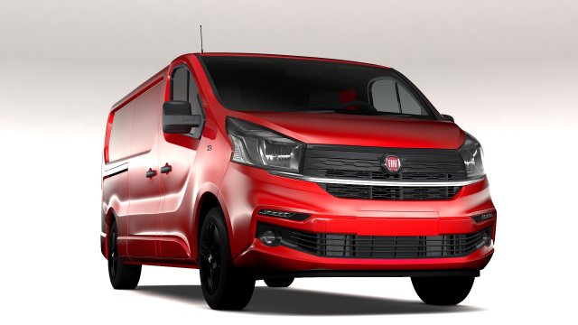 fiat talento van l2 2017 3D Модель .c4d .max .obj .3ds .fbx .stl .blend 