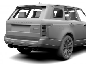range rover svautobiography dynamic 2017 3D 모델