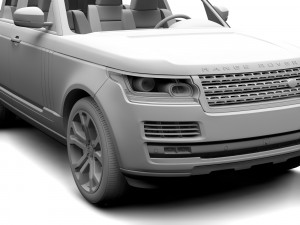 range rover svautobiography dynamic 2017 3D 모델