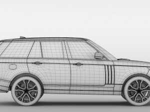 range rover svautobiography dynamic 2017 3D 모델