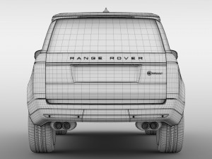 range rover svautobiography dynamic 2017 3D 모델