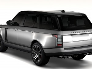 range rover svautobiography dynamic lwb 2017 3D Model