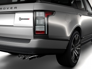 range rover svautobiography dynamic lwb 2017 3D Model