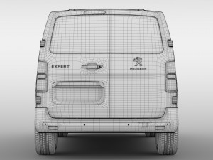 peugeot expert l1 2017 3D-Modell