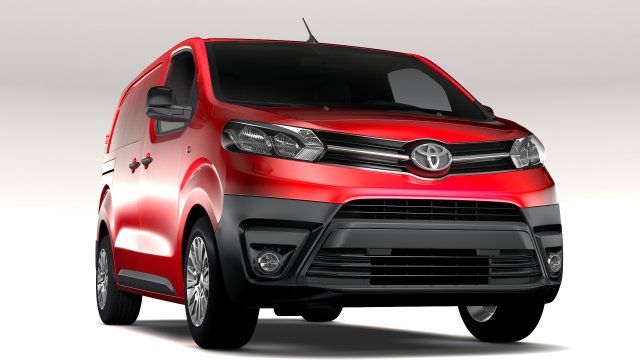 toyota proace van l1 2017 Modèle 3D .c4d .max .obj .3ds .fbx .stl .blend 