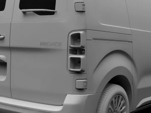 toyota proace van l1 2017 3D Model