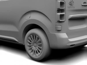 toyota proace van l1 2017 3D Model