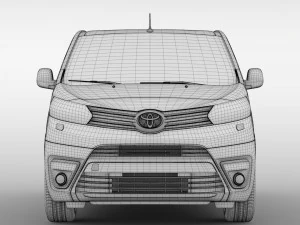 toyota proace van l1 2017 3D Model