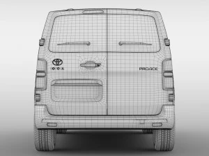 toyota proace van l1 2017 3D Model