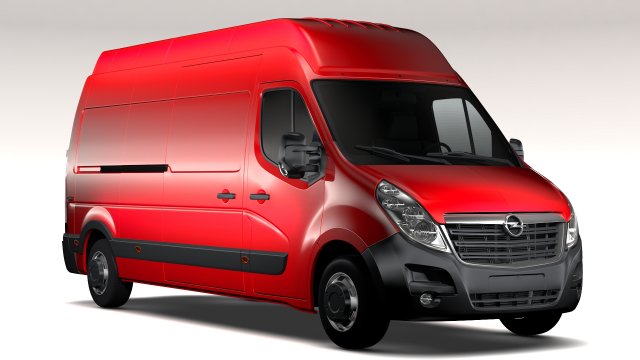 opel movano l3h3 van 2016 3D मॉडल .c4d .max .obj .3ds .fbx .stl .blend 