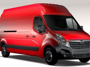 opel movano l3h3 van 2016 3D Model