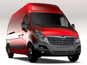 opel movano l3h3 van 2016 3D Model