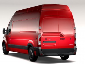 opel movano l3h3 van 2016 3D मॉडल