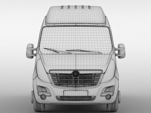 opel movano l3h3 van 2016 3D मॉडल