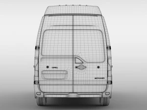 opel movano l3h3 van 2016 3D Model