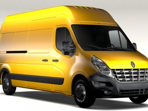 renault master l3h3 van 2010 3Dモデル