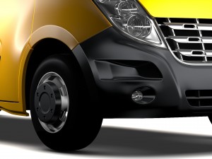 renault master l3h3 van 2010 3D Модель